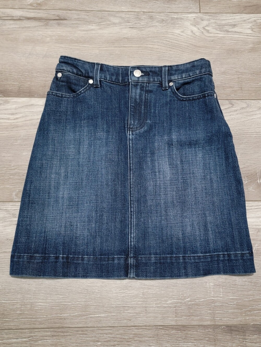 Talbots Dark Blue Denim Mini Skirt
